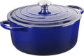 Enameled Cast Iron Round Dutch Oven, 7.25 qt., Indigo J55320