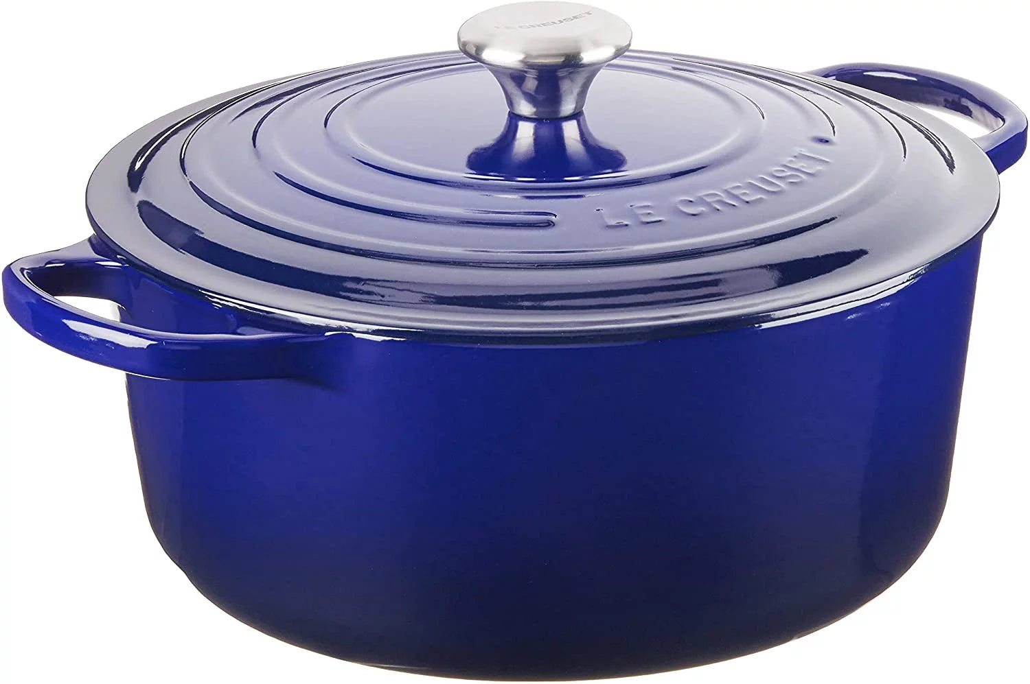 Enameled Cast Iron Round Dutch Oven, 7.25 qt., Indigo J55320