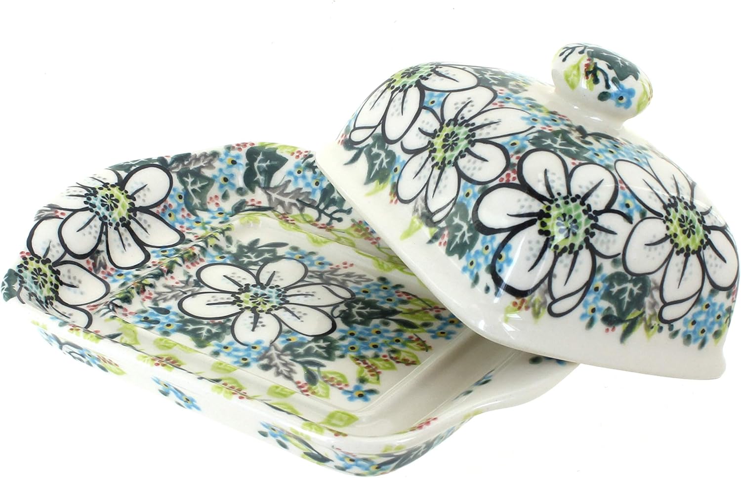 Blue Square Butter Dish Y98113