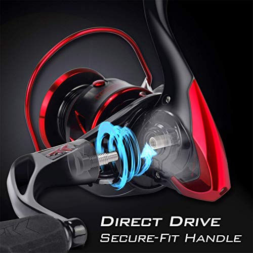 Carbon Fiber Spinning Reel with 39.5 LBs Max Drag D311109