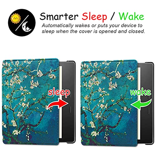 Apricot Blossom Stand Case for Kindle Oasis with Hand Strap M36702