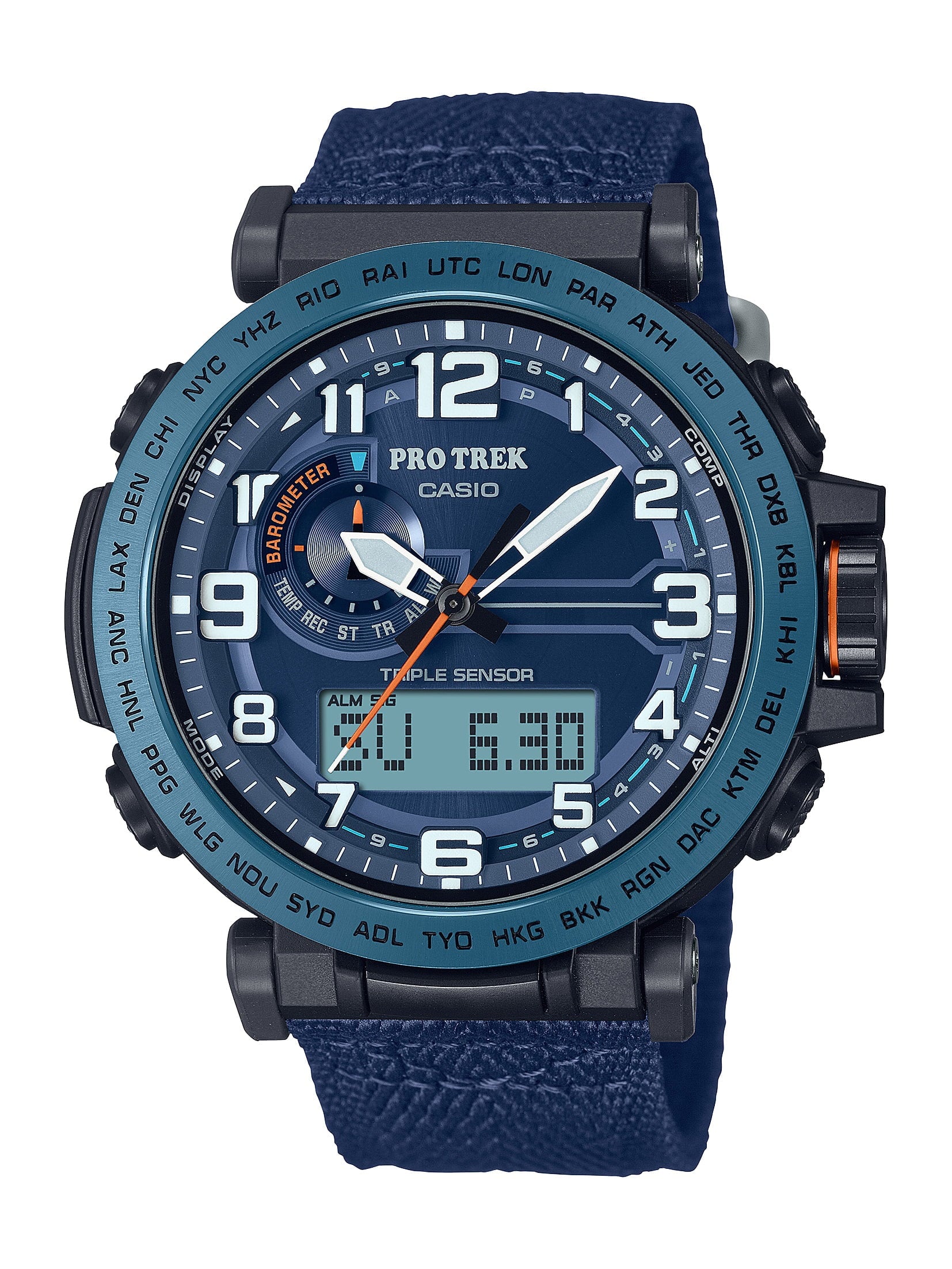 Solar Powered Cloth Strap Watch P905