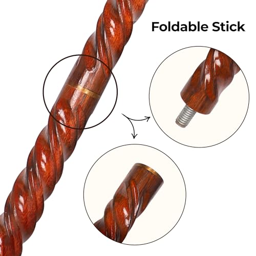 Natural Wood Walking Stick Cane Q97542
