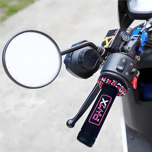 Red Non-Slip Rubber Motorbike Handle Grip F53459