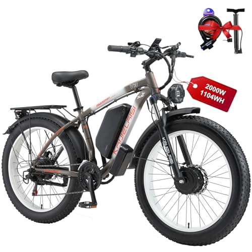 26 Inch Fat Tire Electric Mountain Bike 4000W Peak 48V 23Ah 21 Speed G318158