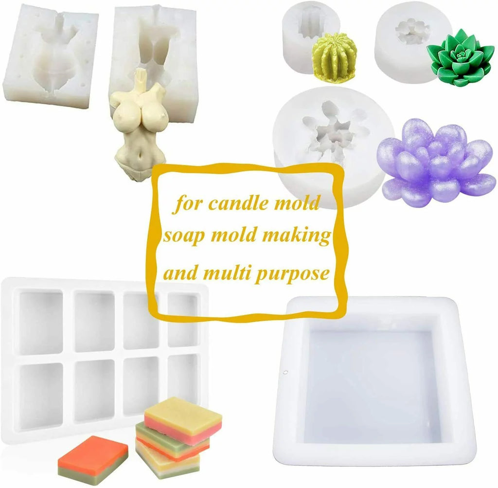 Translucent Clear Liquid Silicone Rubber Mold Making Kit 20.2oz J471
