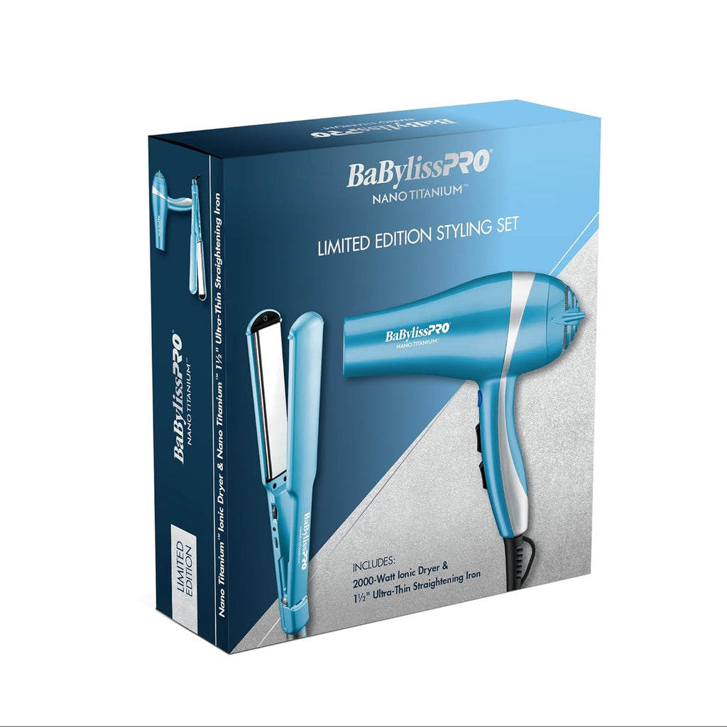 Nano Titanium Hair Dryer and 1.5" Straightening Iron V593796