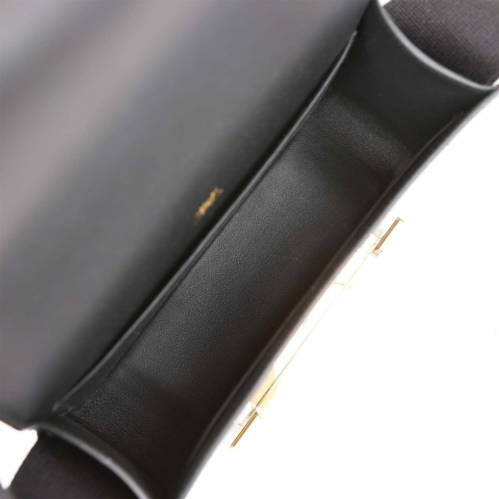 Black Chevre Gold Hardware Geta U8660