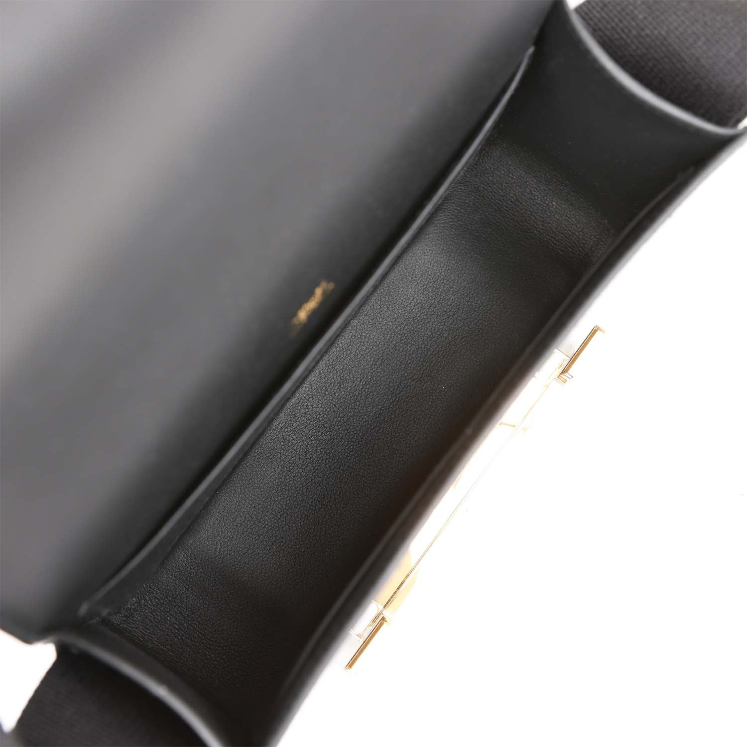 Black Chevre Gold Hardware Geta U8660