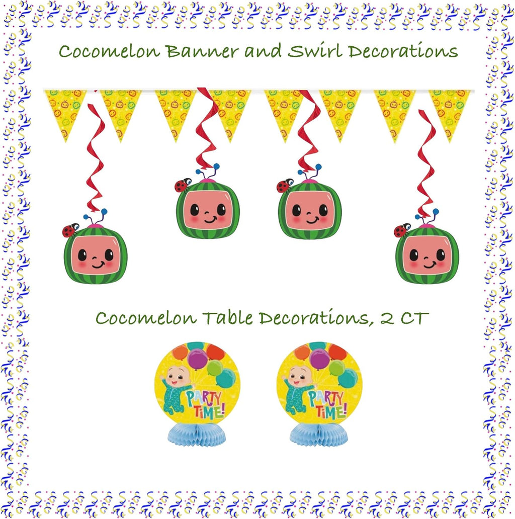 Birthday Party Supplies Decoration Kit with Balloons, Tablecloth, Plates, Napkins, Candles Serves 16 G5290