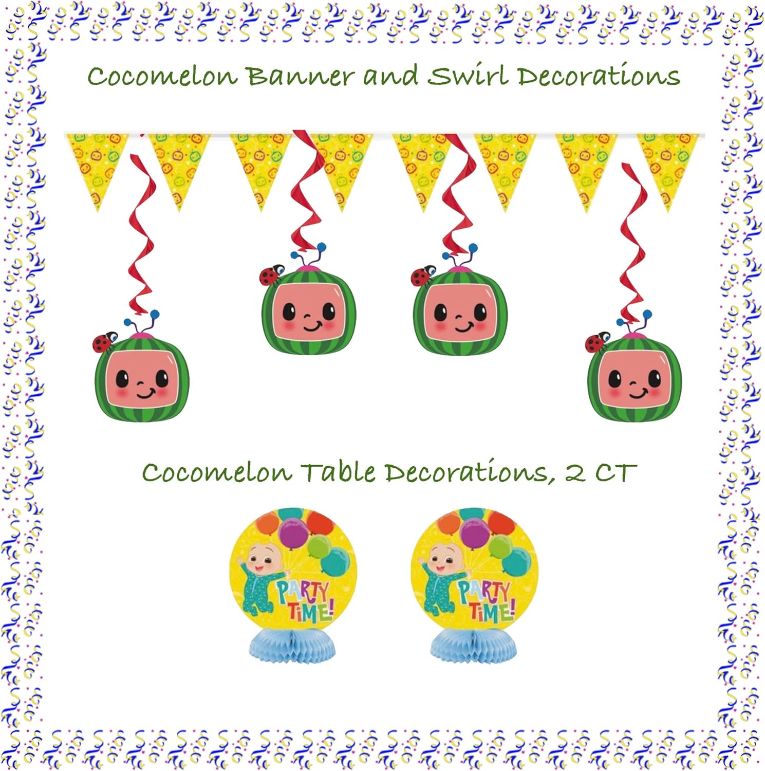 Birthday Party Supplies Decoration Kit with Balloons, Tablecloth, Plates, Napkins, Candles Serves 16 G5290