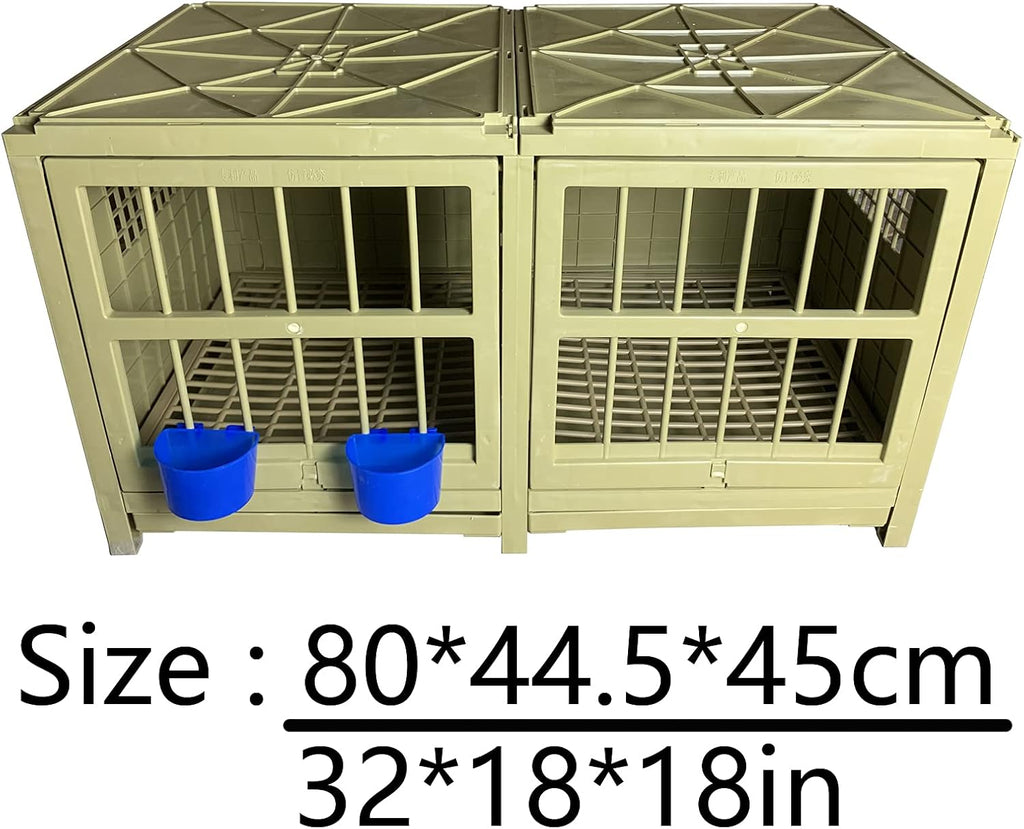 Pigeon Cage Plastic Bird Cage Nest Box Carrier Combination Package 32x18x18 Inch B49648