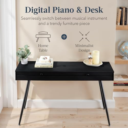 Natural Weighted Full Size Digital Piano with Metal Legs G166