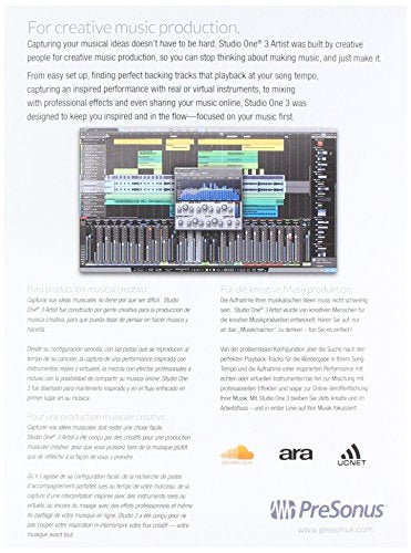 Studio One 3 Artist Recording and Production Software P19202