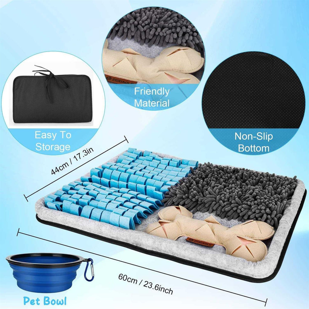Snuffle Mat for Dogs, 17.3×23.6 Pet Foraging Mat L895