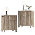 Set of 2 Nightstands with 2 Drawers F205675