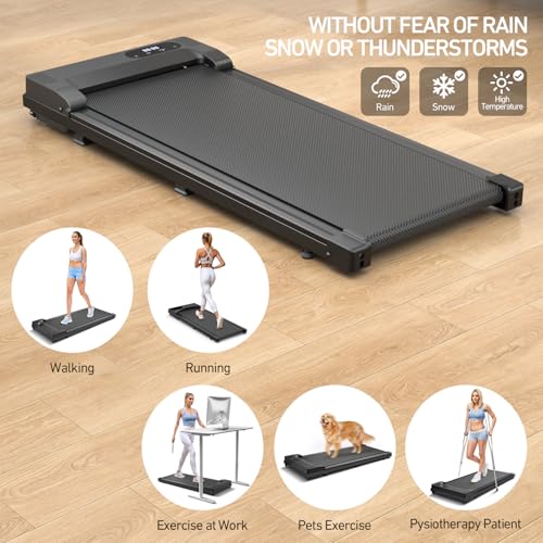 Under Desk Portable Walking Treadmill with Remote Control LED Display B90473