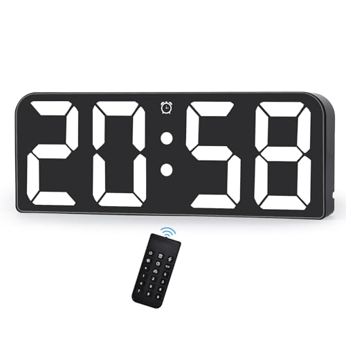 9.6" LED Digital Wall Clock with Remote Control - Red G659