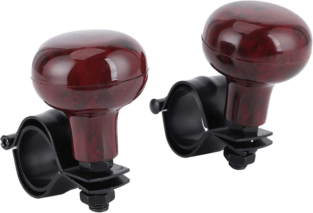 Mahogany Woodgrain Steering Wheel Spinner Knob K627