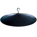17" Extra Large Black Metal Squirrel Baffle for Bird Feeder Pole X139
