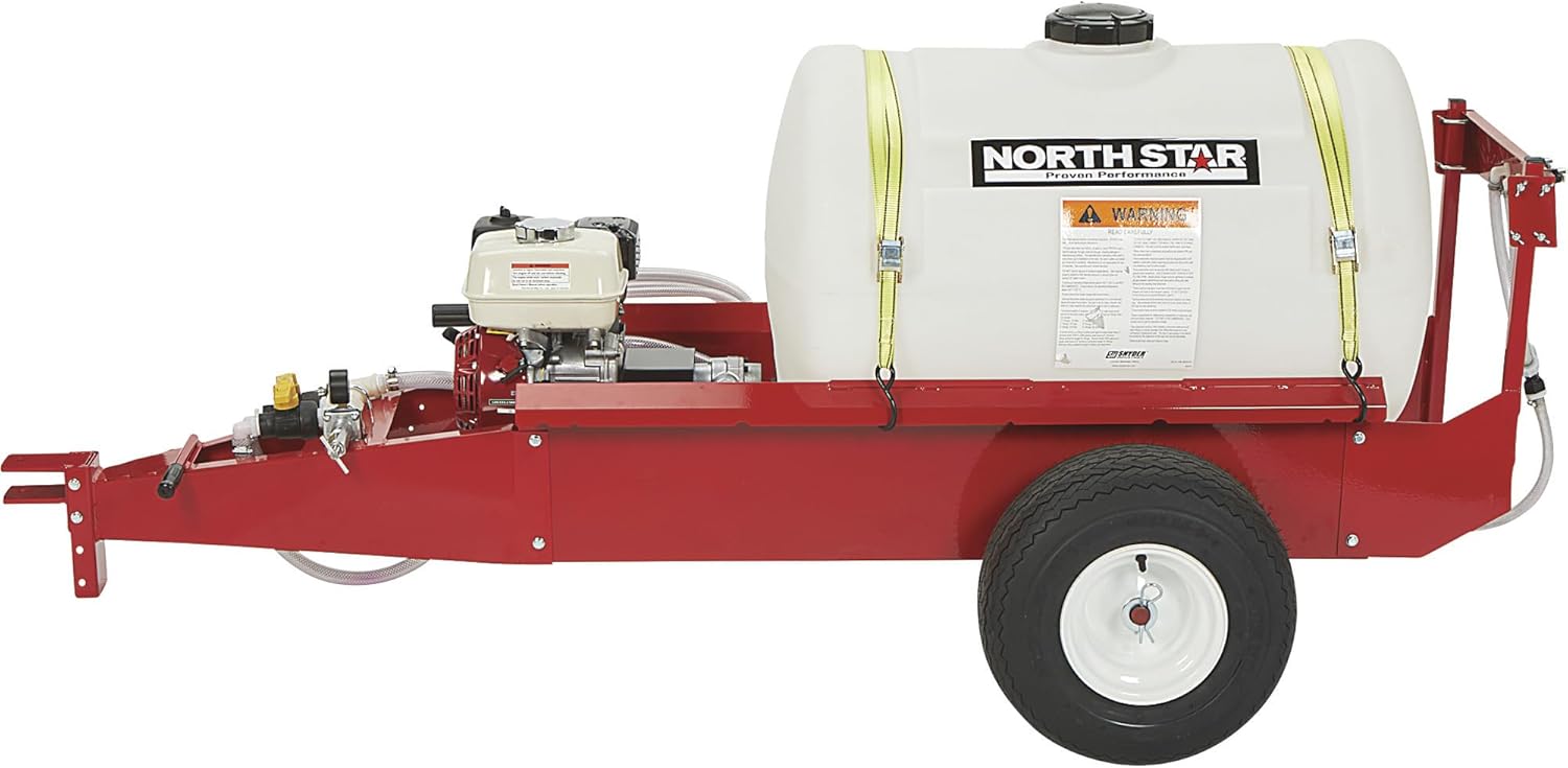 55-Gallon Tow-Behind Trailer Sprayer with 7 GPM 160cc Honda Engine A34610