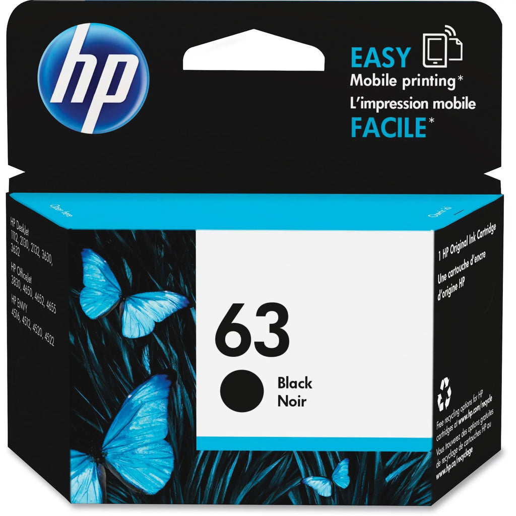 HP 63 Black Original Ink Cartridge Z237