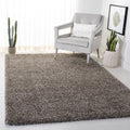 4' Square Grey Non-Shedding 2-inch Thick Area Rug P541