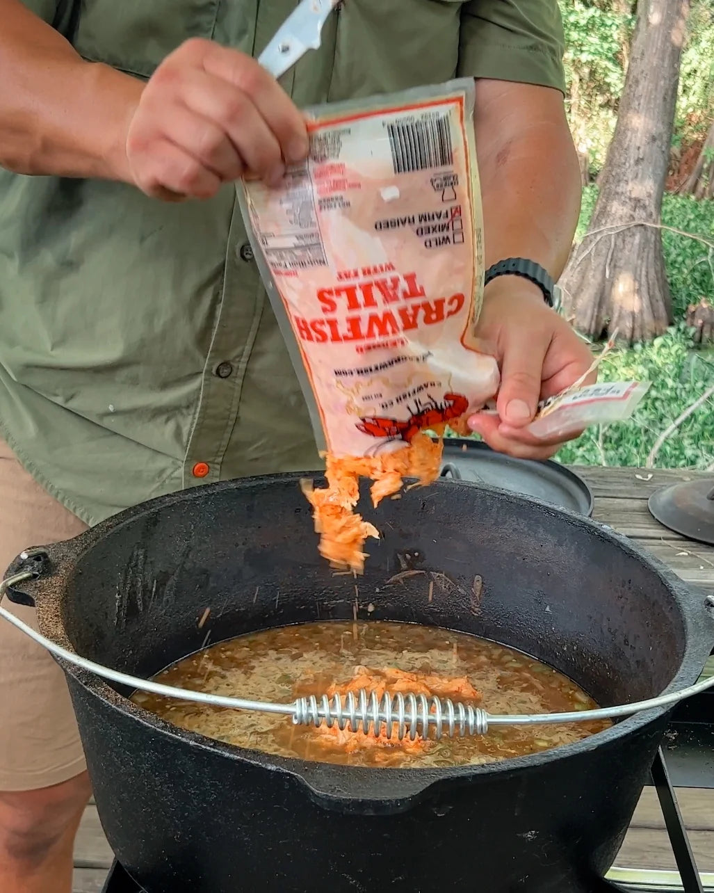 Frozen Louisiana Crawfish Tail Meat 1 Lb N288872