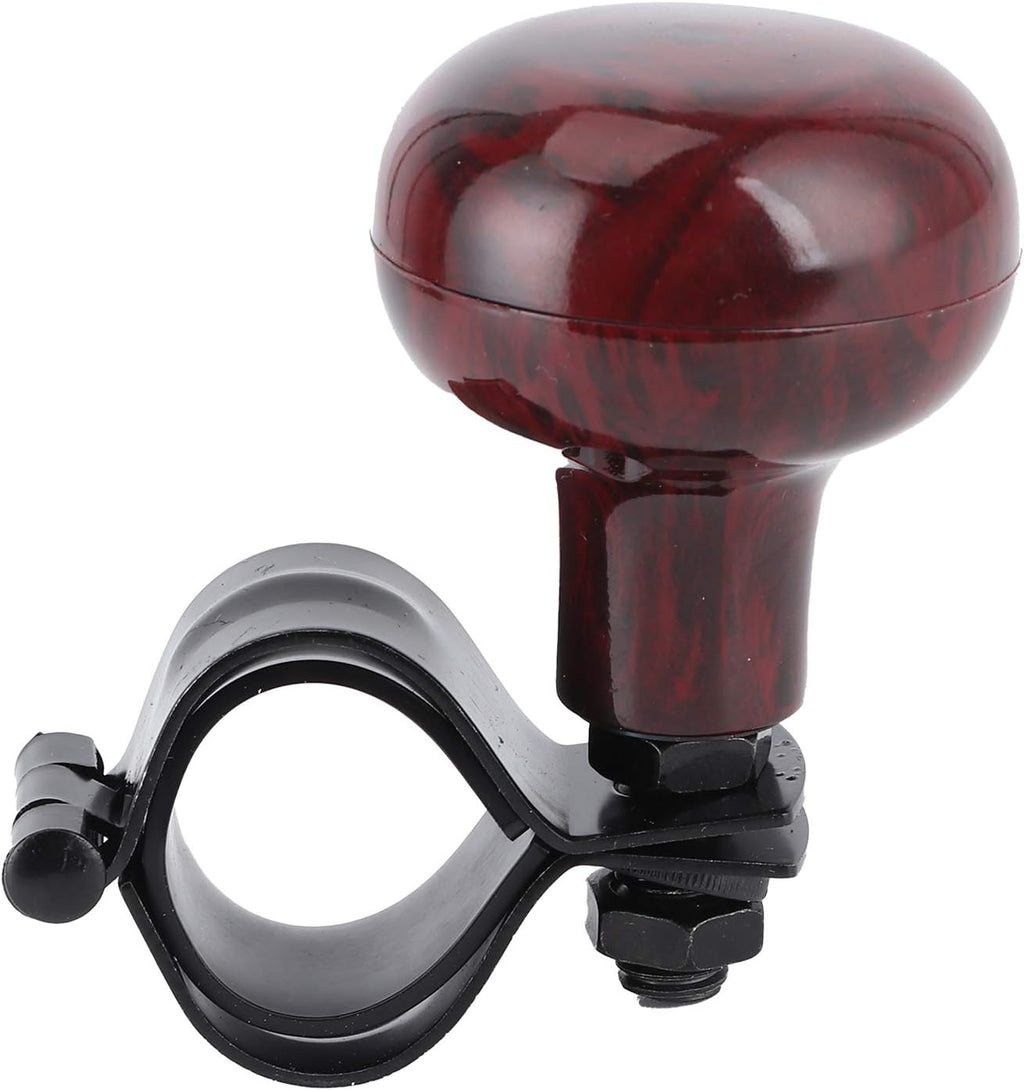 Mahogany Woodgrain Steering Wheel Spinner Knob K627