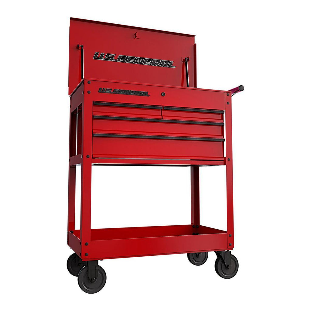 Red 4-Drawer Tech Cart U15633