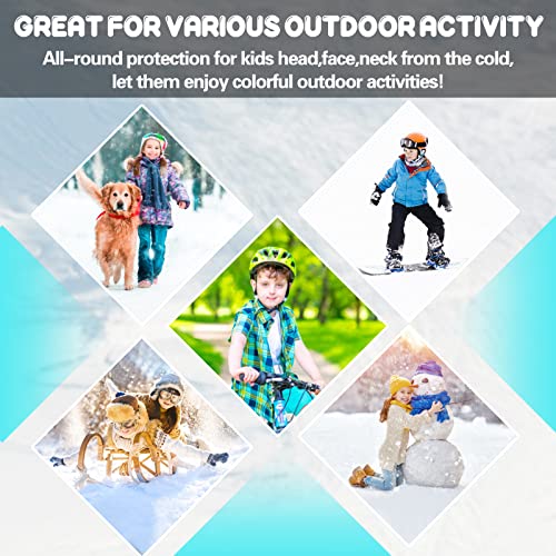 Kids Balaclava Ski Mask Winter Breathable Face Mask Windproof Neck Warmer Y534772