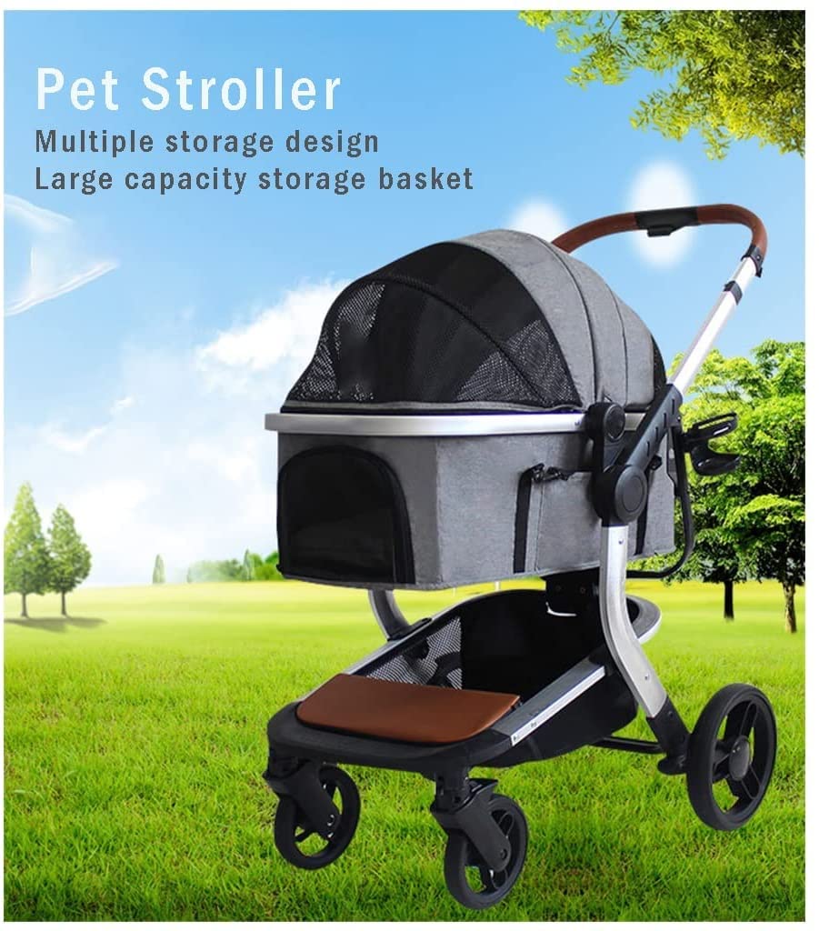 Grey Pet Stroller H24412