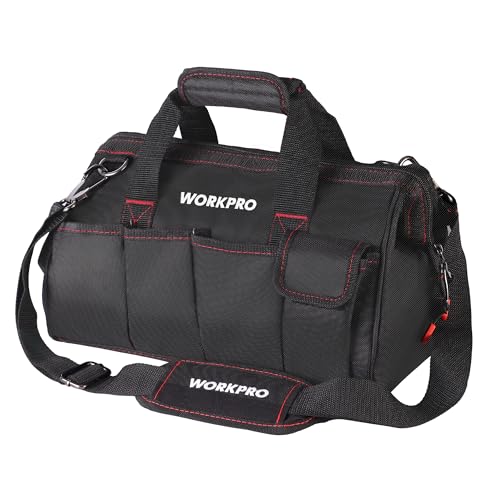 16-inch Wide Mouth Tool Storage Bag with Water Proof Rubber Base B931629