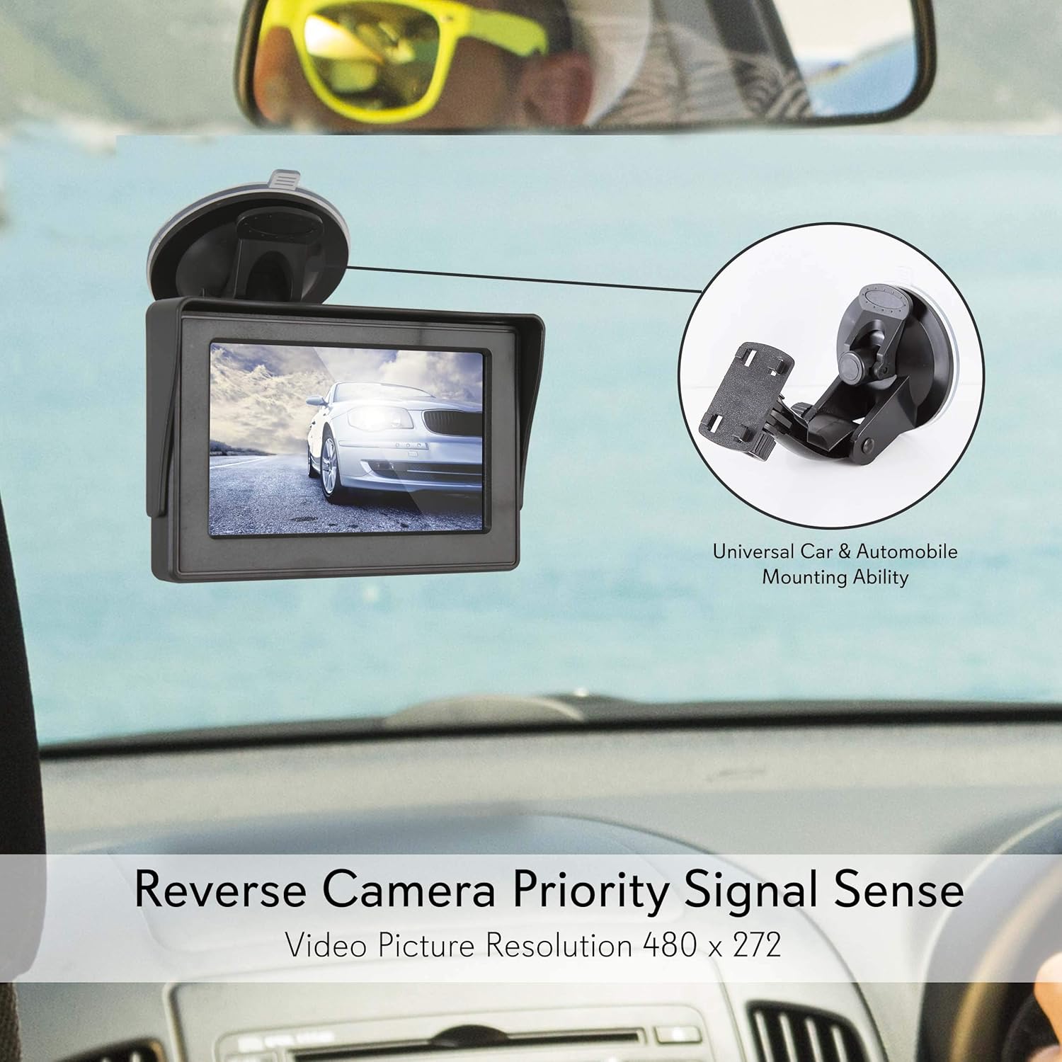 4.3" Wireless Waterproof Rear View Camera with Night Vision D145151