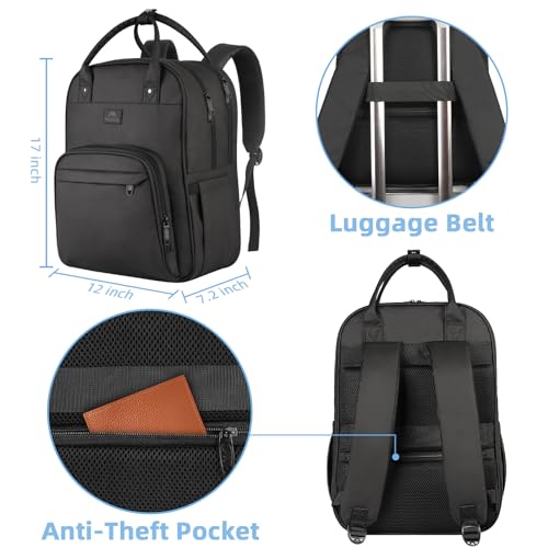 Waterproof Padded Medical Nursing Laptop Backpack with Removable Organizer E2389