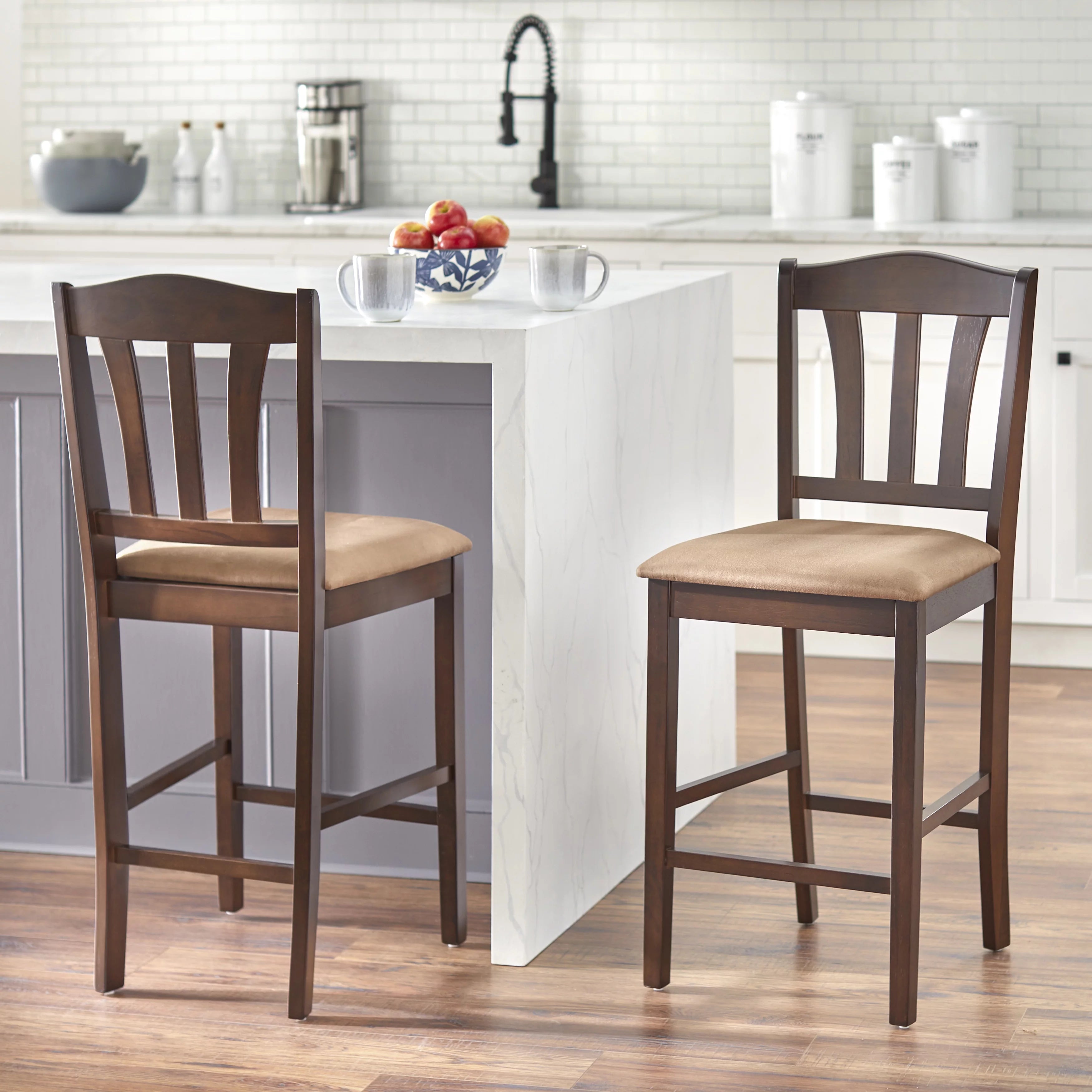 24" Espresso Stool Set of 2 C323