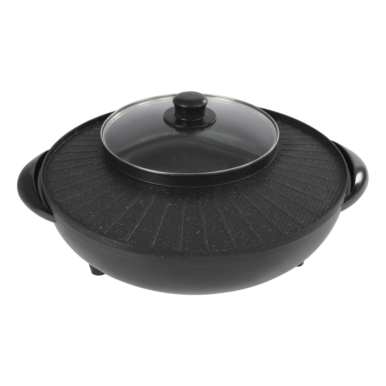 Portable Circular Hotpot Grill Combo Nonstick O955855