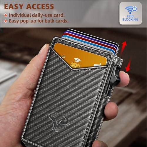 Men Wallet Money Clip Wallet Slim 9 Cards Metal Credit Card Case Magnetic Leather Flip Z7761