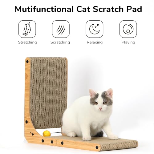 26.8 Inch L Shape Cat Scratch Cardboard N7099