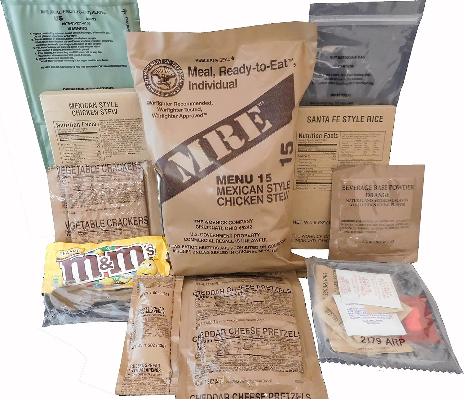 1 Pack Assorted Flavor MREs G19955