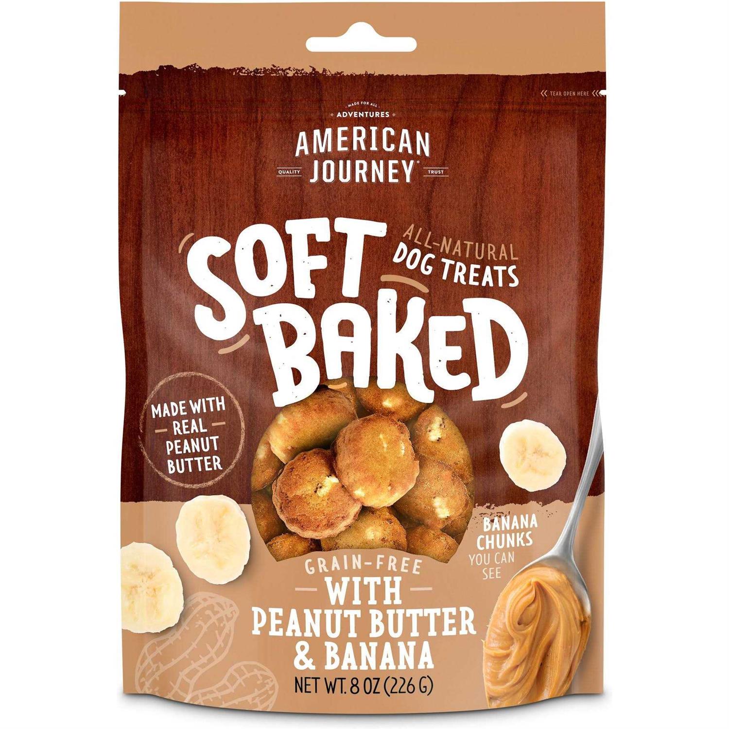 Grain-Free Soft-Baked Dog Treats with Peanut Butter & Banana W692632