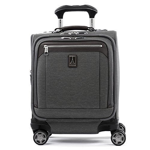 Vintage Grey 16-Inch Underseat Spinner Tote Bag with USB Port C9644
