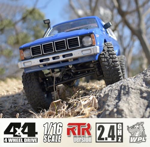 1/16 Scale RC Rock Crawler Pickup Truck 4x4 RTR with LED Light 2 Batteries T82491