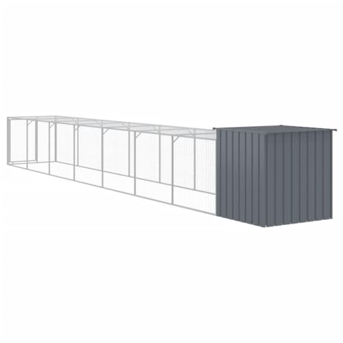 Galvanized Steel Chicken Cage with Extended Run E35298