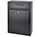 Black Steel Wall Mounted Mailbox K37094