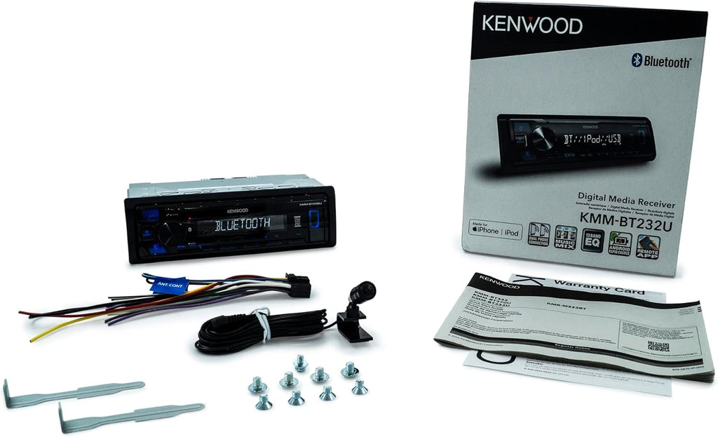 Bluetooth Car Stereo with USB Port, AM/FM Radio, MP3 Player, Detachable Face K895108