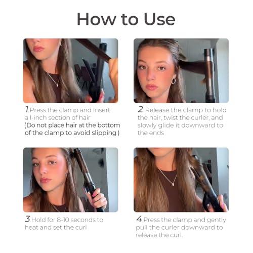 3 in 1 Ceramic Hair Curler 1/2, 1, 1 1/2 Inch L94191