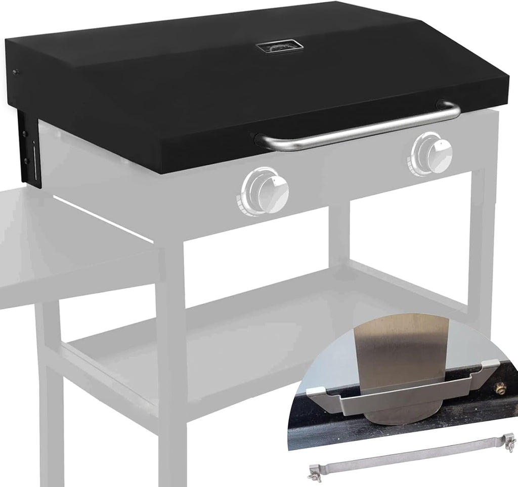 Hinged Lid for 28 inch Blackstone Griddle Hard Cover Hood with Thermometer X5668
