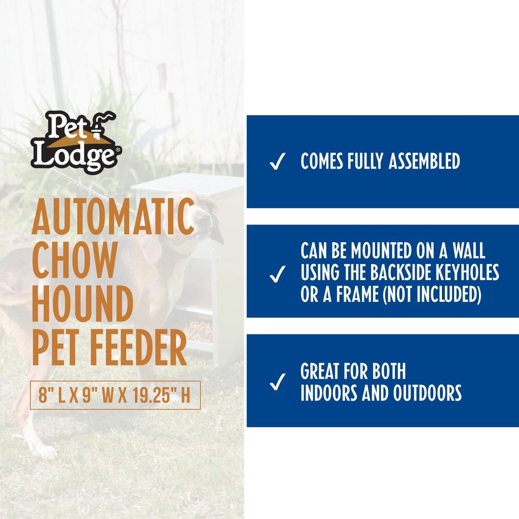 25 Pound Automatic Steel Dog Feeder (3 Pack) P28924