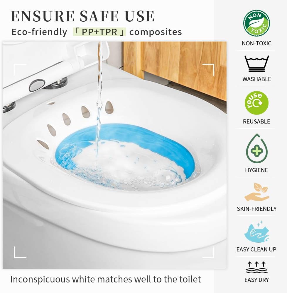 Foldable Sitz Bath Basin for Toilet Seat G3751